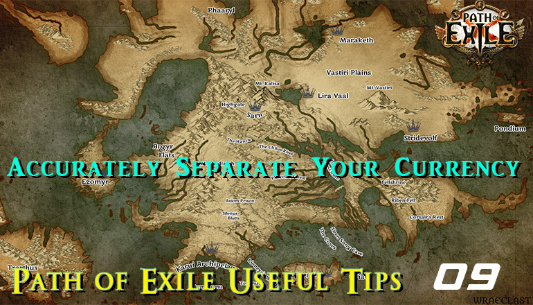 Path of Exile Useful Tips 09 - How to Accurately Separate Currency